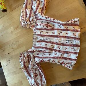 Reformation Romi Puff Sleeve Top